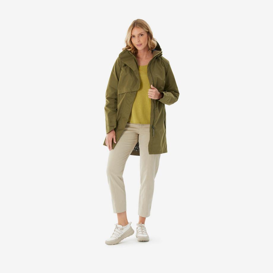 QUECHUA  Lange wasserdichte Jacke , NH500 