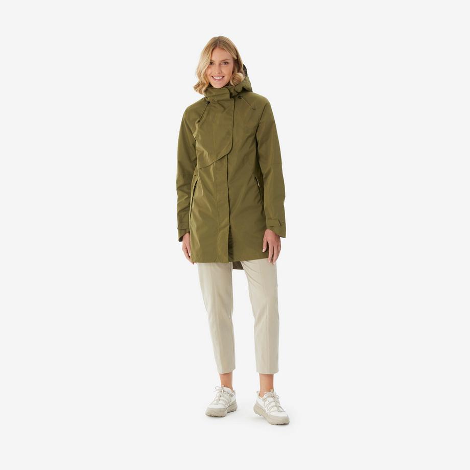 QUECHUA  Lange wasserdichte Jacke , NH500 