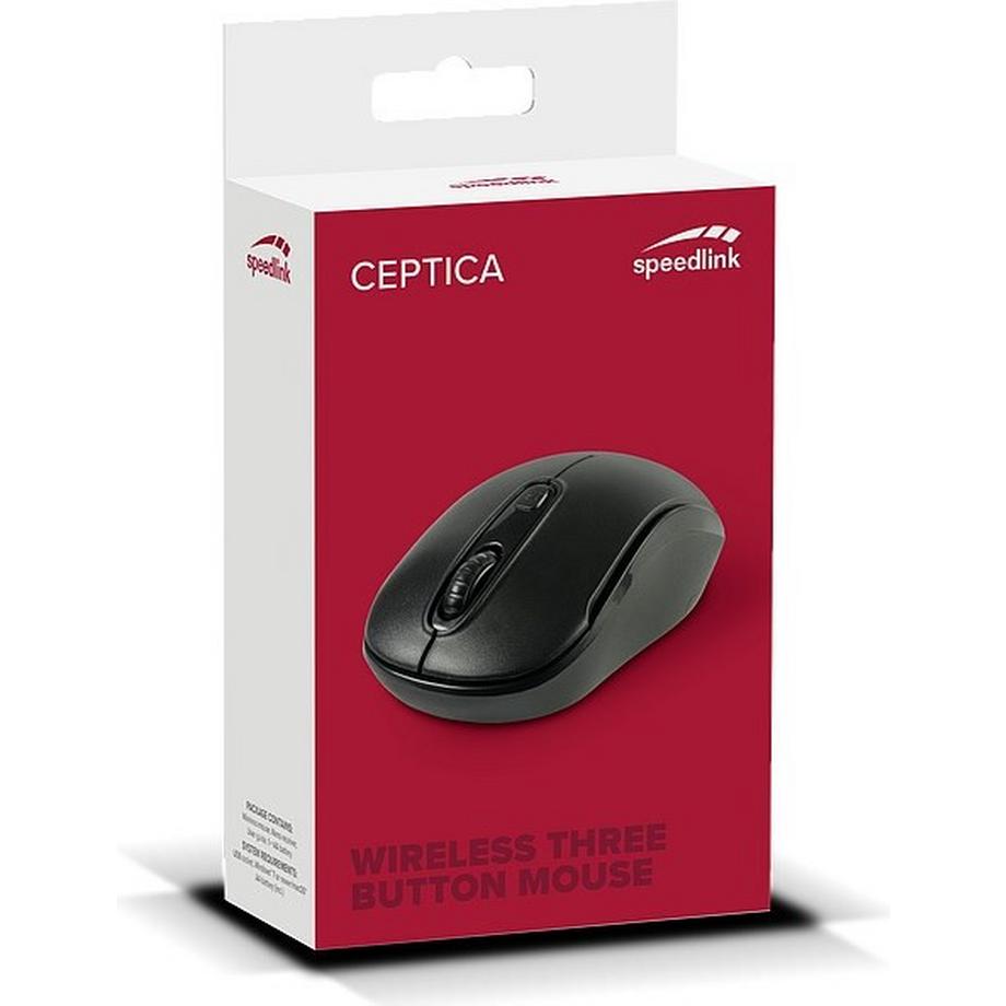 SPEEDLINK  SPEEDLINK Ceptica Wireless Mouse SL-630013-BKBK USB, black/black 