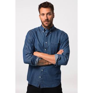 JP1880  Camicia con maniche lunghe, colletto button-down e cotone biologico certificato secondo il GOTS 