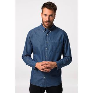 JP1880  Camicia con maniche lunghe, colletto button-down e cotone biologico certificato secondo il GOTS 