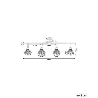 Beliani Deckenlampen aus Metall Modern ERMA  