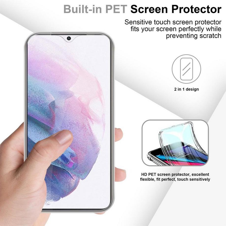 Cadorabo  Hülle für Samsung Galaxy S21 PLUS 360° Full Body Front- und Rückenschutz 