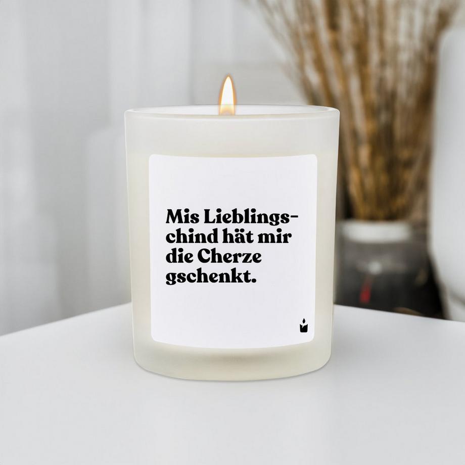 CandleHand Bougie parfumée Flowery Mis Lieblings-chind hät mir die Cherze gschenkt.  