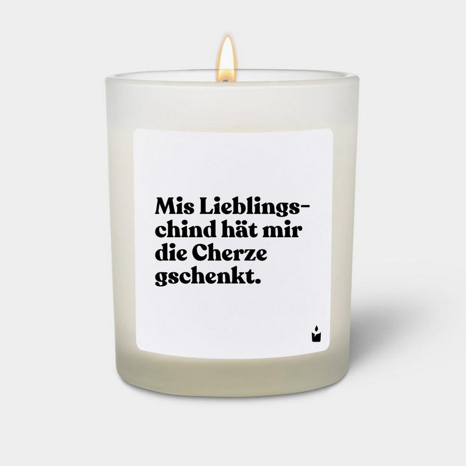 CandleHand Bougie parfumée Flowery Mis Lieblings-chind hät mir die Cherze gschenkt.  