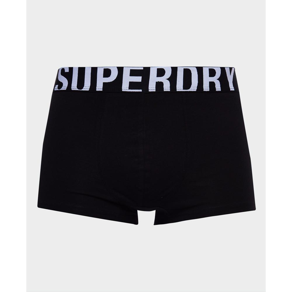 Superdry Dual Logo Bio-Baumwolle Boxershorts 2er-Pack  