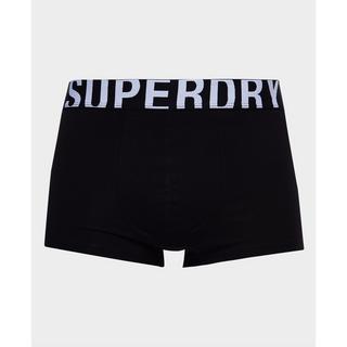 Superdry Dual Logo Coton Biologique Boxer Shorts Lot de 2  