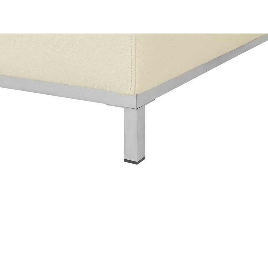 Beliani Ottomane aus Echtleder Glamourös OSLO  