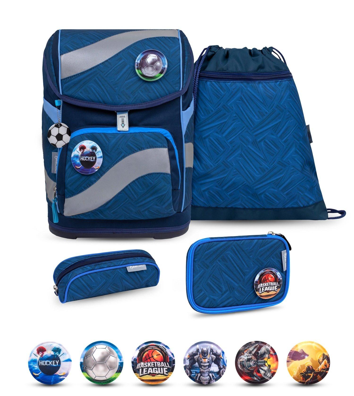 Belmil  SMARTY Schulrucksack-Set Blue Motion 