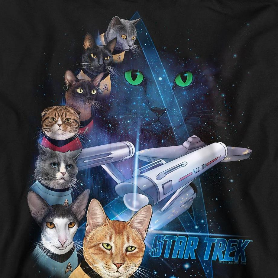 Star Trek Feline Galaxy Sweatshirt  