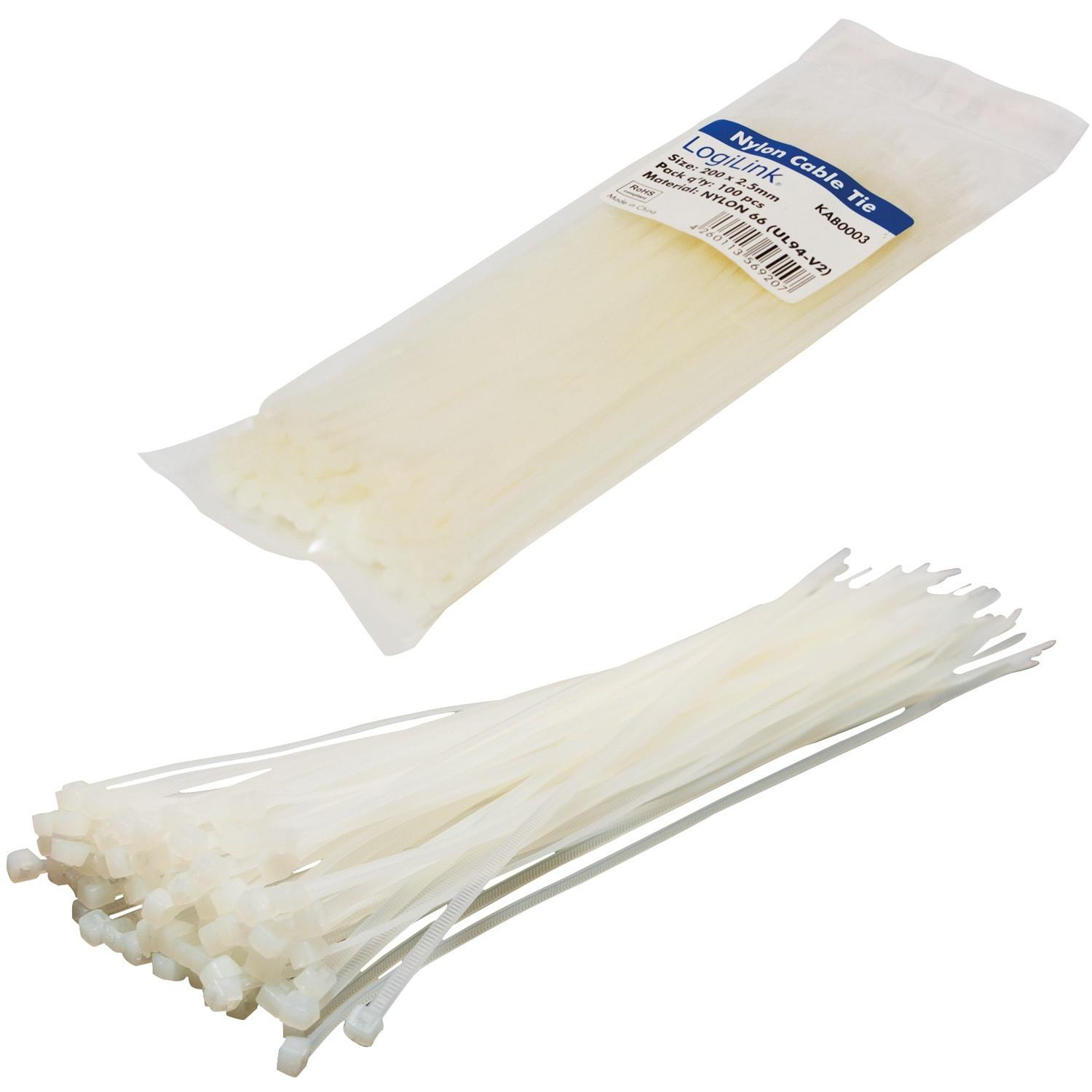 LogiLink  Kabelbinder 200x2,5mm 11kg 100St 