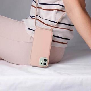 Avizar  Coque cordon iPhone 12 et 12 Pro Rose 