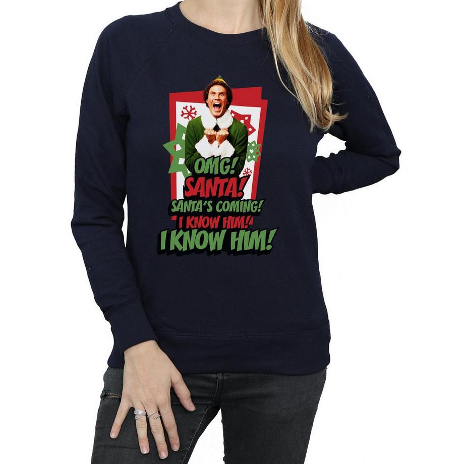 Elf OMG Santa Sweatshirt  