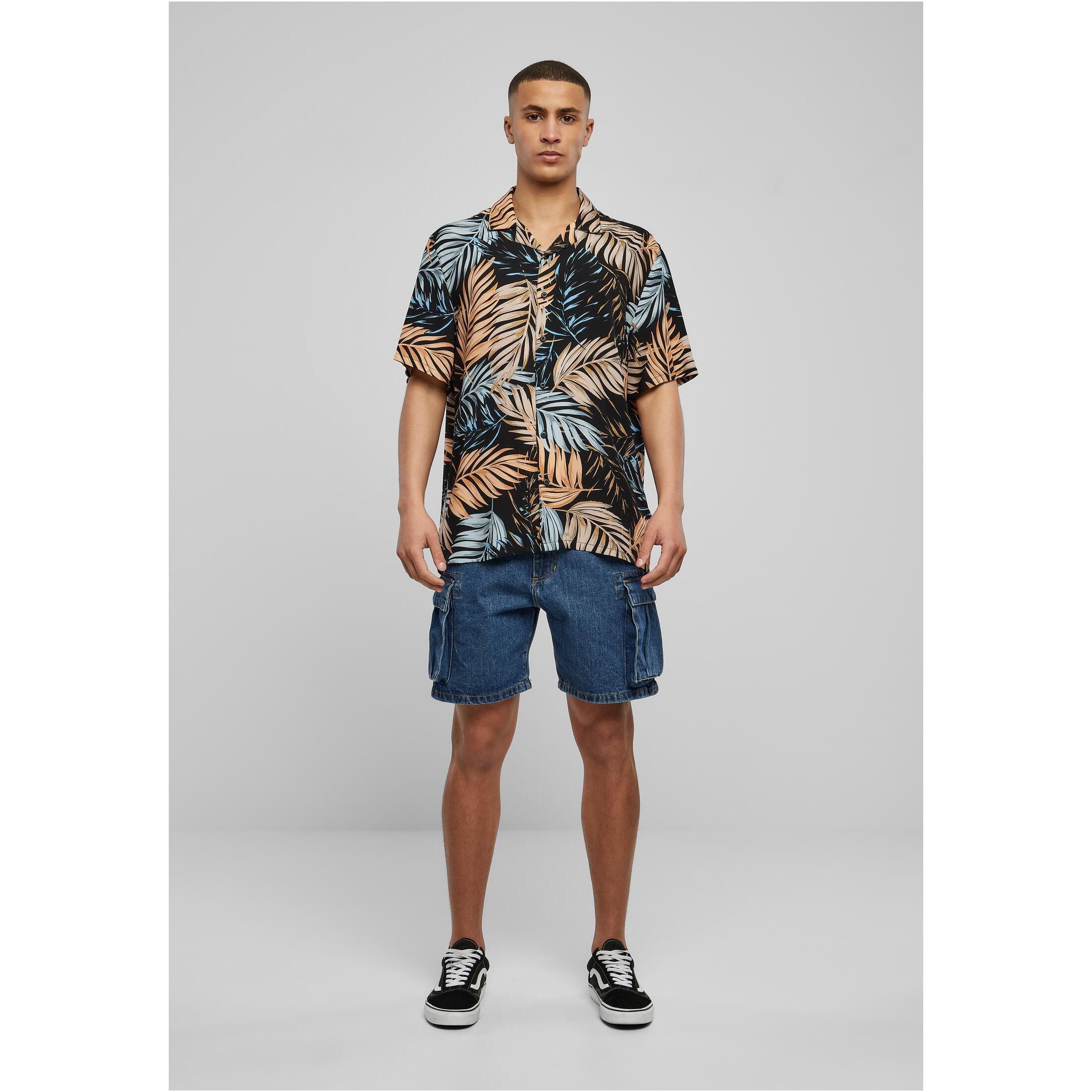 URBAN CLASSICS Viskose AOP Resort Hemd  