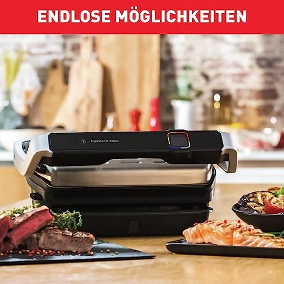 Tefal GC750D Optigrill Elite | Kontaktgrill | Elektrischer IndoorGrill  
