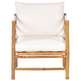 Beliani Gartensessel aus Bambusholz Boho CERRETO  