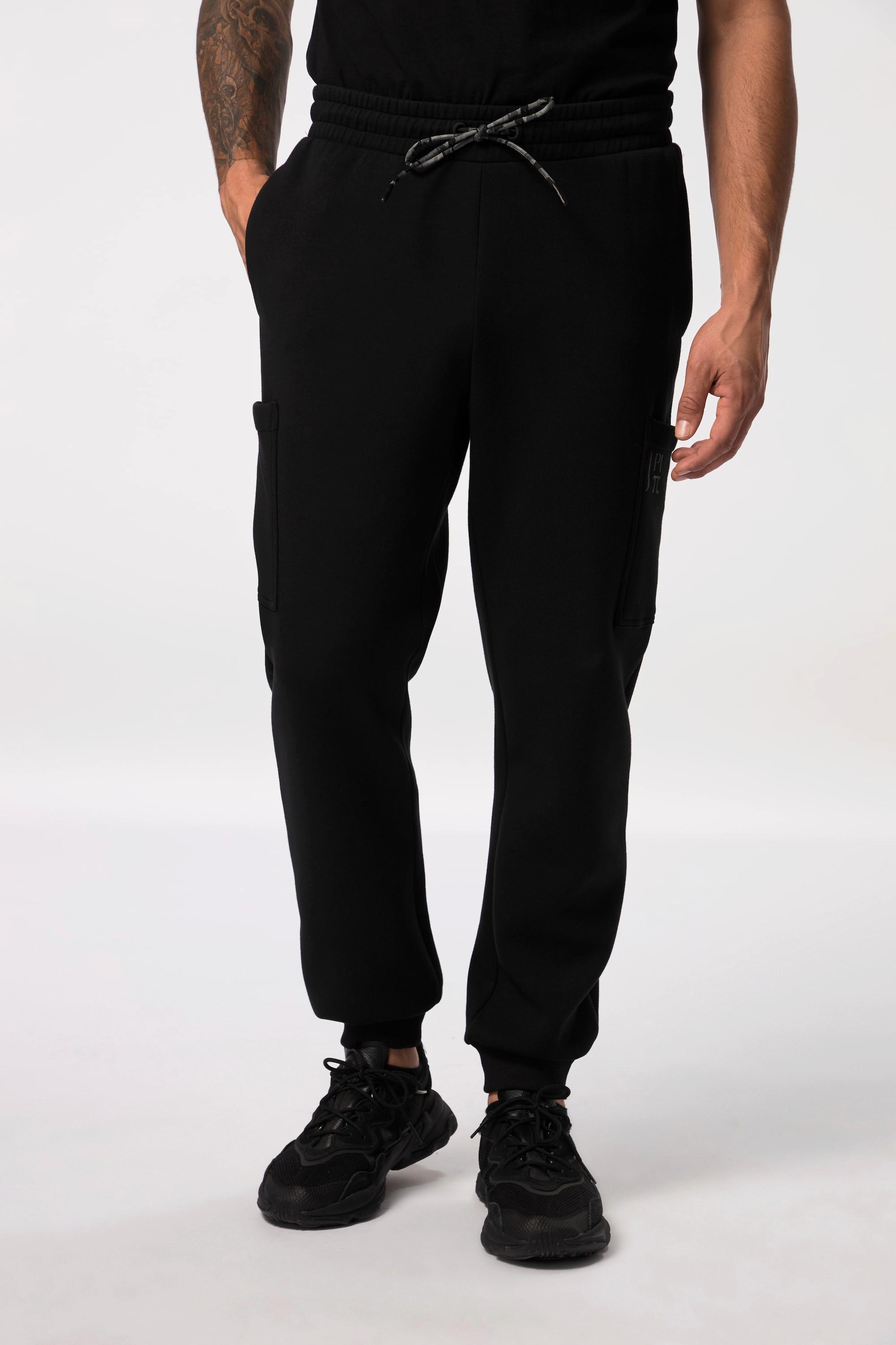 JP1880  Sweat-Cargohose, Fitness, Modern Fit, Elastikbund, seitliche Taschen 