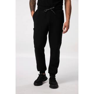 JP1880  Sweat-Cargohose, Fitness, Modern Fit, Elastikbund, seitliche Taschen 