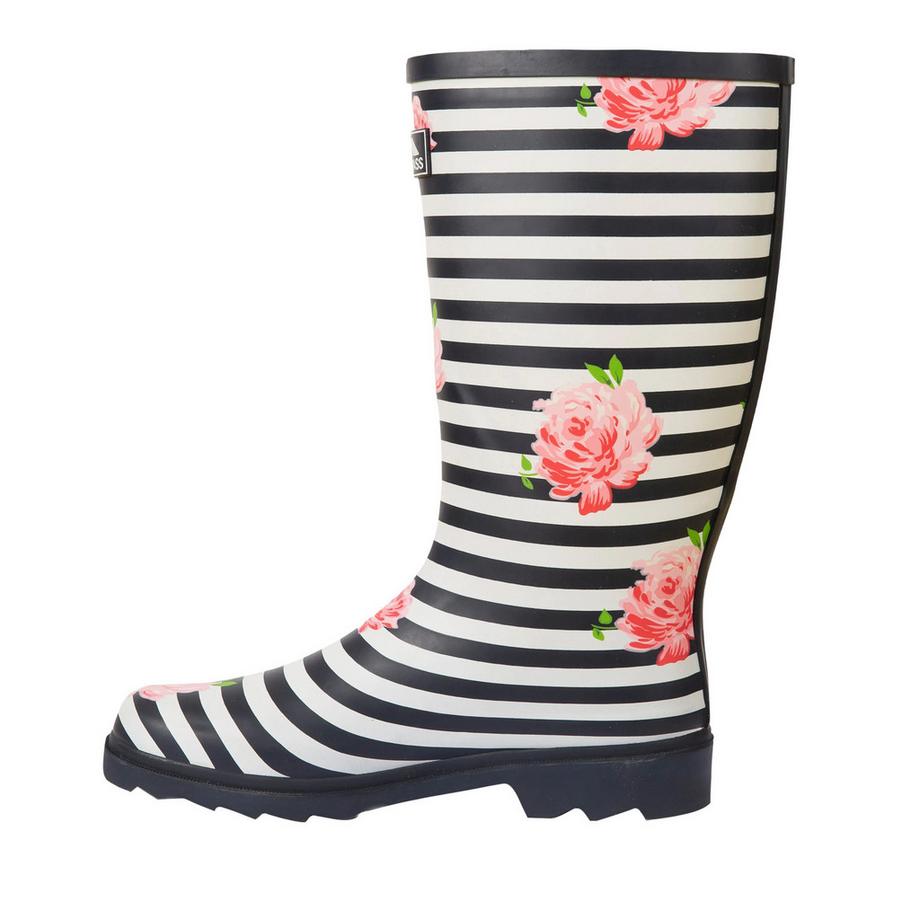 Trespass Elena Bottes de Pluie Florales Rayées  