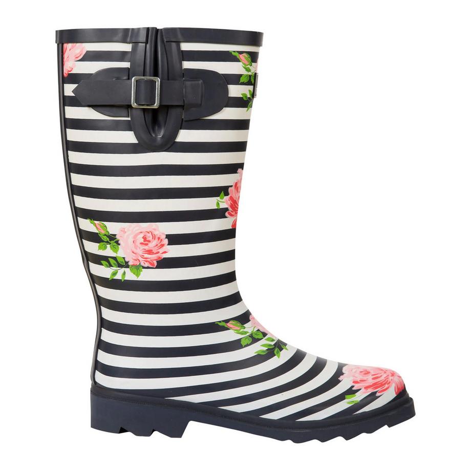 Trespass Elena Bottes de Pluie Florales Rayées  