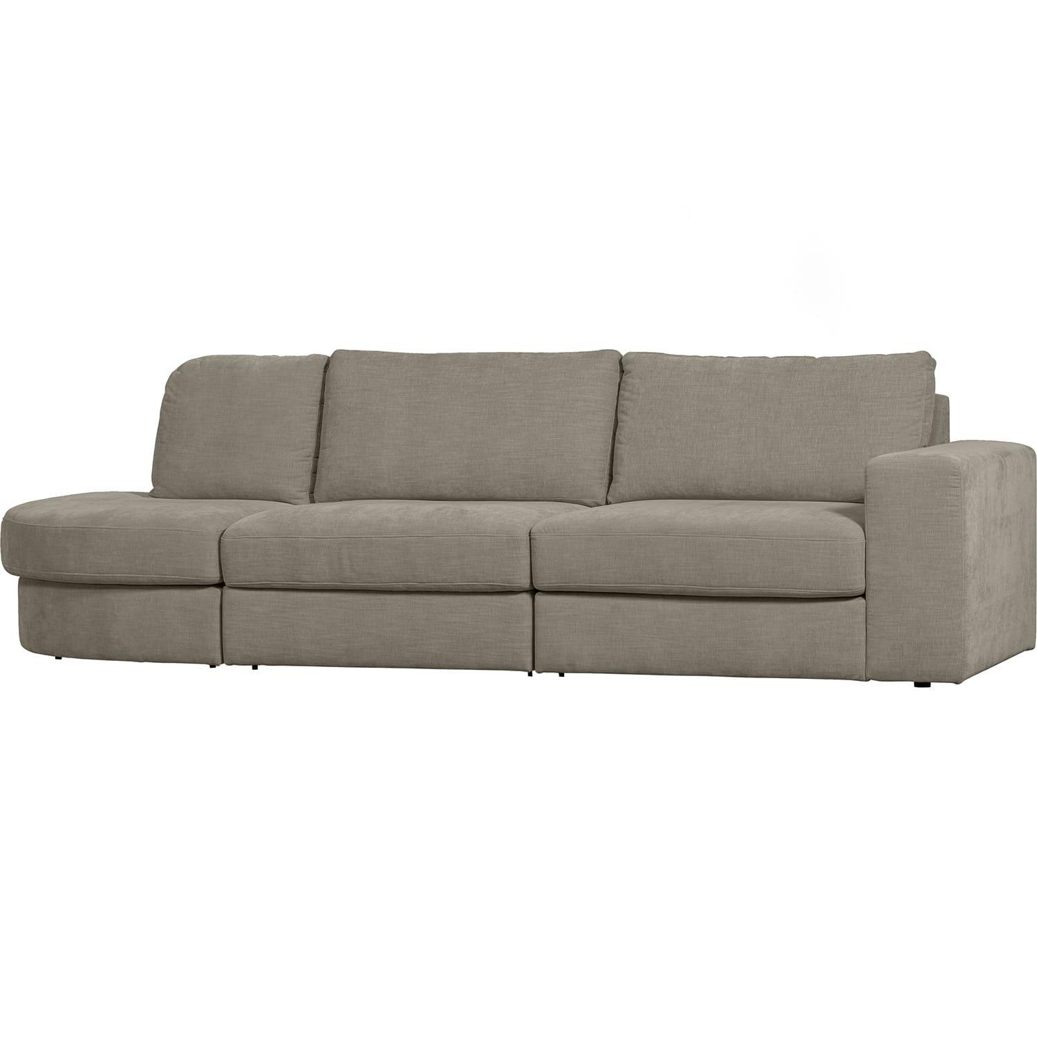 mutoni Sofa Family 2,5-Sitzer Rundung links warmgrau 298x98  