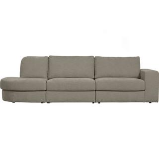 mutoni Sofa Family 2,5-Sitzer Rundung links warmgrau 298x98  