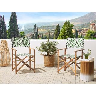 Beliani Gartenstuhl 2er Set aus Polyester Modern CINE  