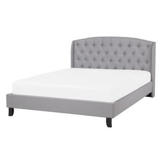 Beliani Letto con rete a doghe en Poliestere Glamour BORDEAUX  