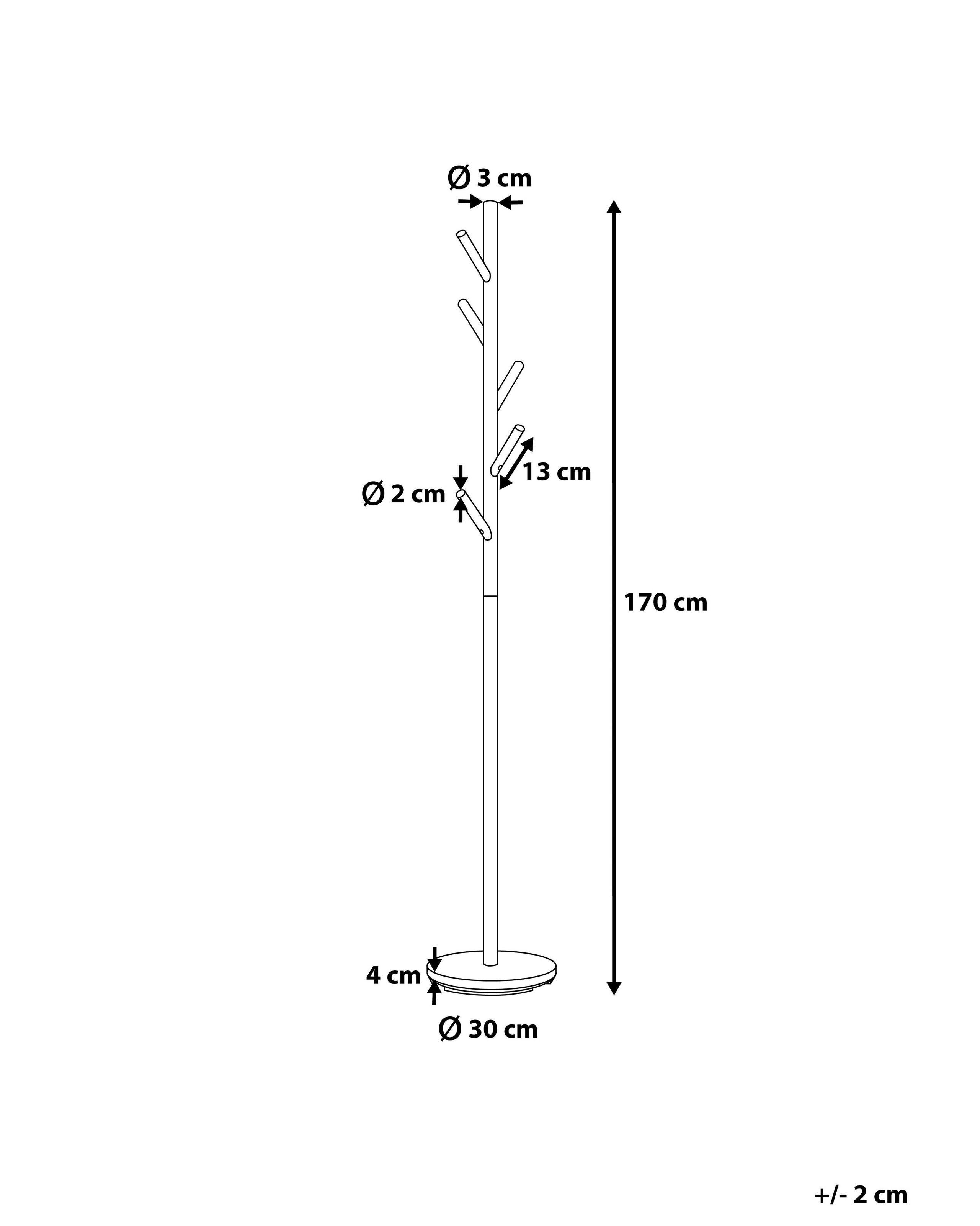 Beliani Porte-manteau en Acier Moderne ALBIN  
