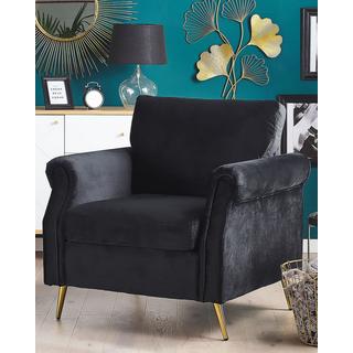 Beliani Fauteuil en Velours Glamour VIETAS  