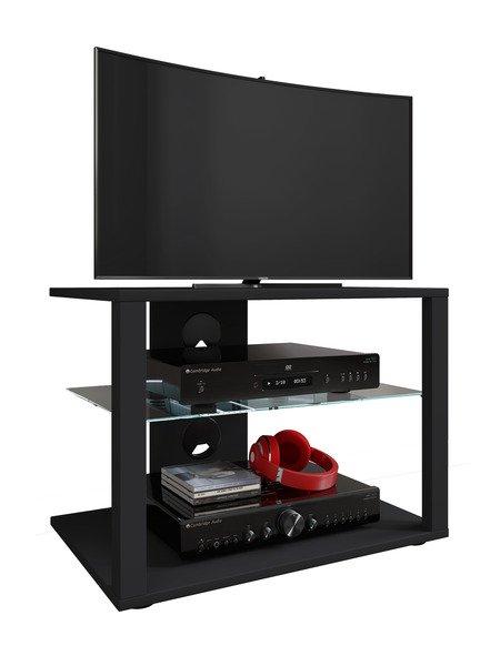 VCM Holz TV Lowboard Fernsehschrank Rack Konsole Möbel Fernsehtisch Fernseh Phono Glas Folas M  