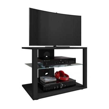 VCM Holz TV Lowboard Fernsehschrank Rack Konsole Möbel Fernsehtisch Fernseh Phono Glas Folas M  