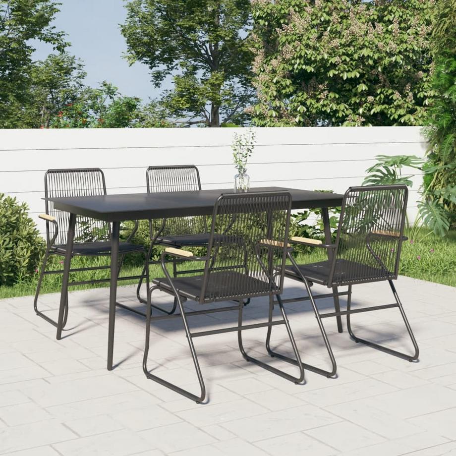 VidaXL set da pranzo da giardino Polirattan  