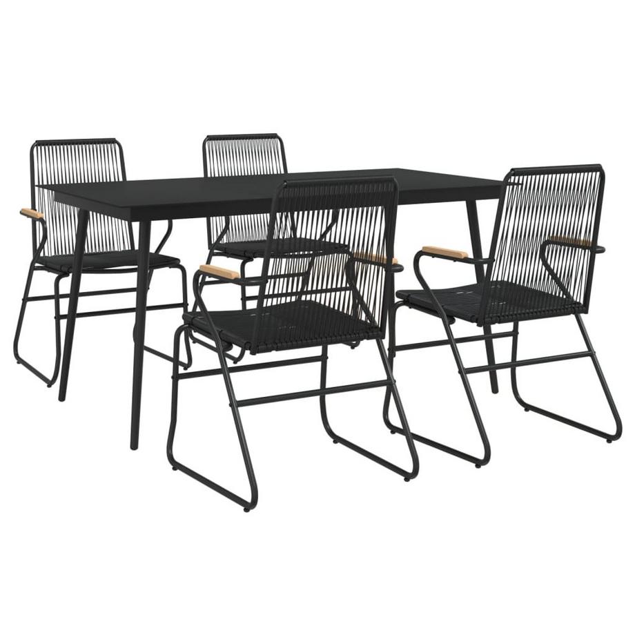 VidaXL set da pranzo da giardino Polirattan  