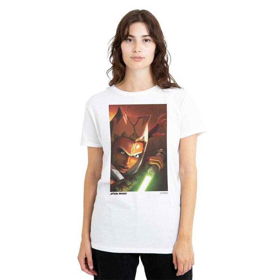 STAR WARS Maglietta Stampa Grafica Ahsoka Tano  