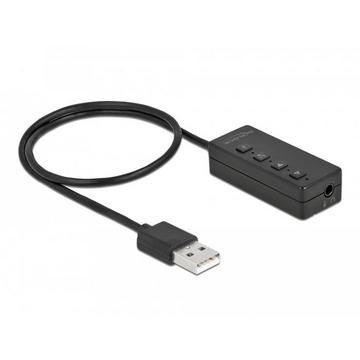 DeLOCK USB Headset und Mikrofon Adapter mit 2 x 3,5 mm Klinkenbuchse für Windows und Mac OS