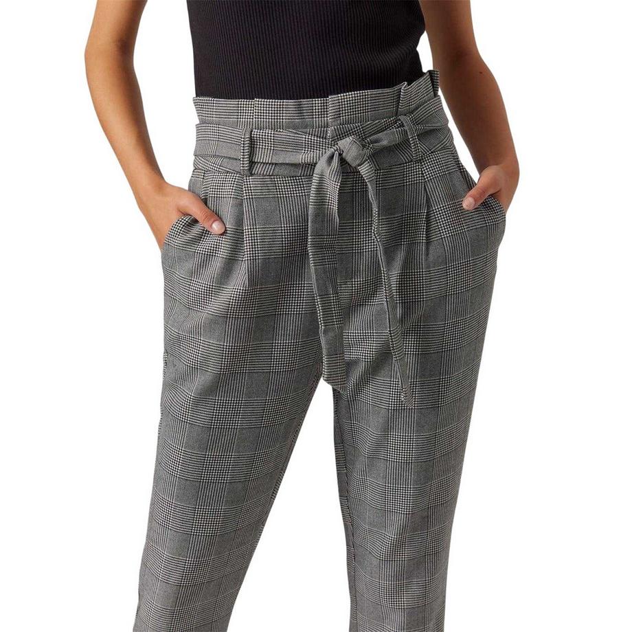 VERO MODA  Pantalon Motiftyle Motif Écossais 