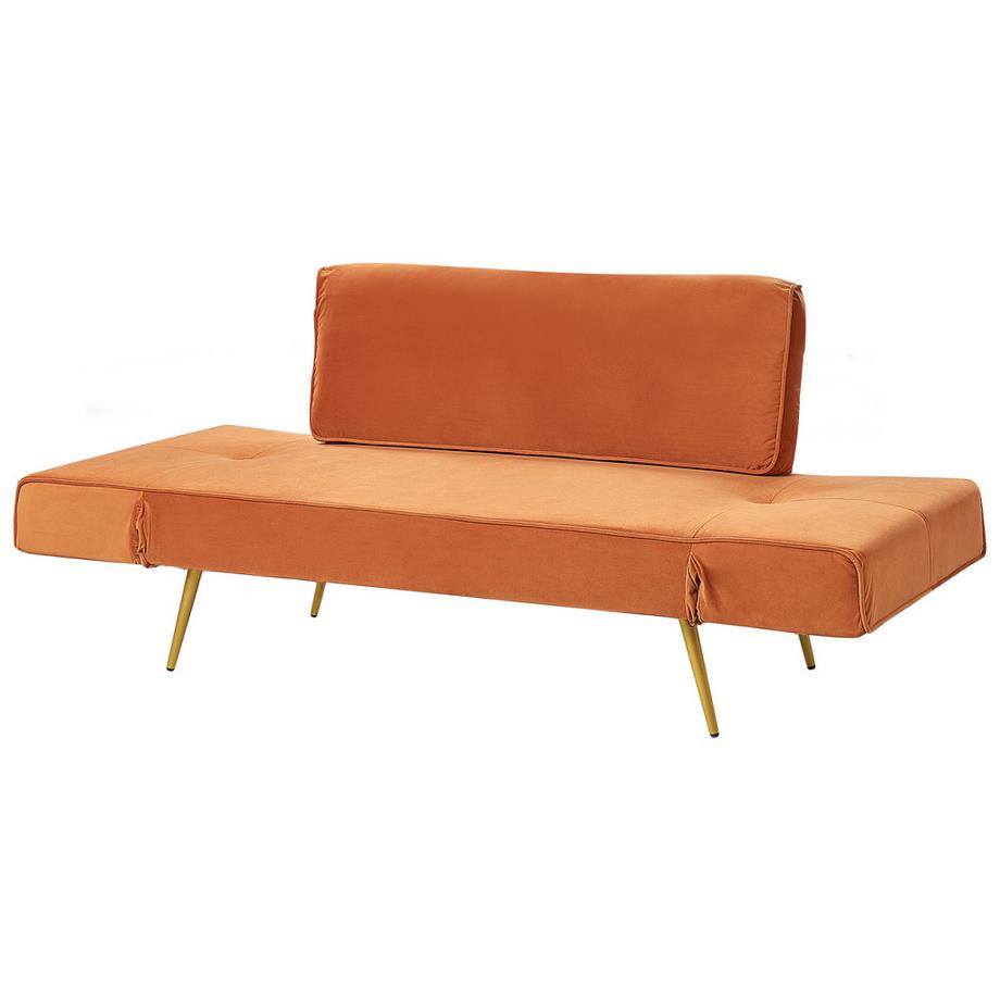 Beliani Schlafsofa aus Samtstoff  SAARELA  