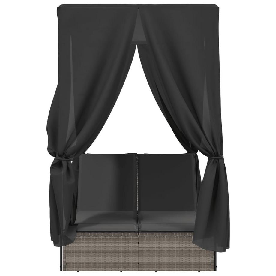 VidaXL Doppel-sonnenliege poly-rattan  