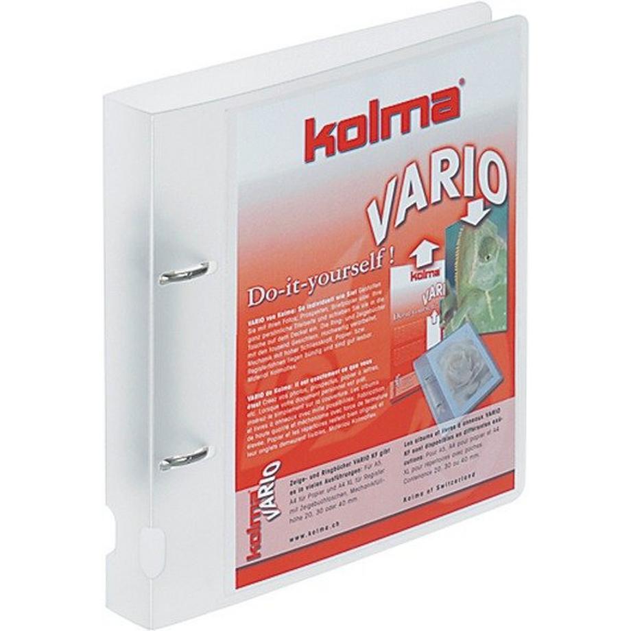 KOLMA Ringbuch Vario KF A5 02.116.00 farblos, 20mm 150 Blatt