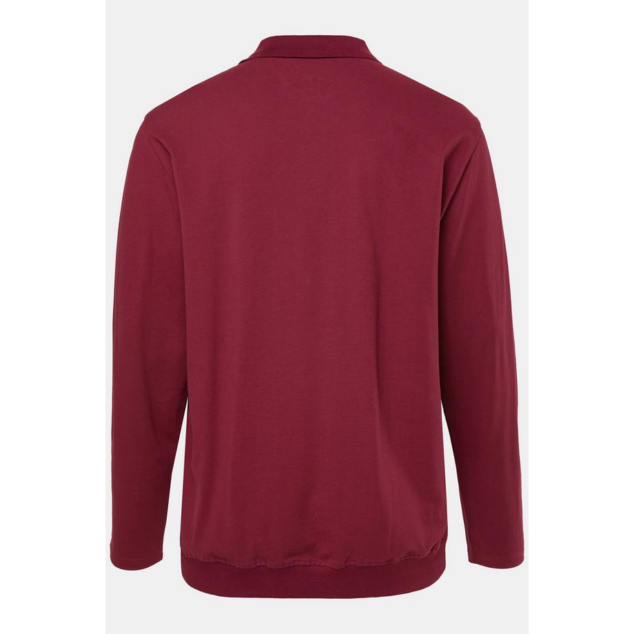JP1880 Basic Langarm Piqué Poloshirt Bauchfit  