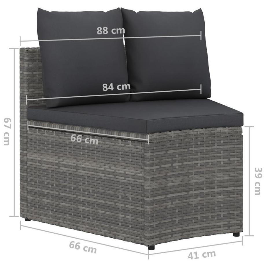 VidaXL Garten-lounge-set poly-rattan  