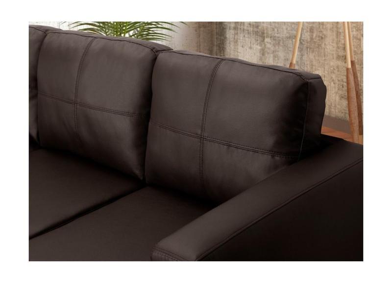 Vente-unique Ecksofa Kunstleder ACKLEY  