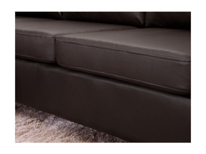 Vente-unique Ecksofa Kunstleder ACKLEY  