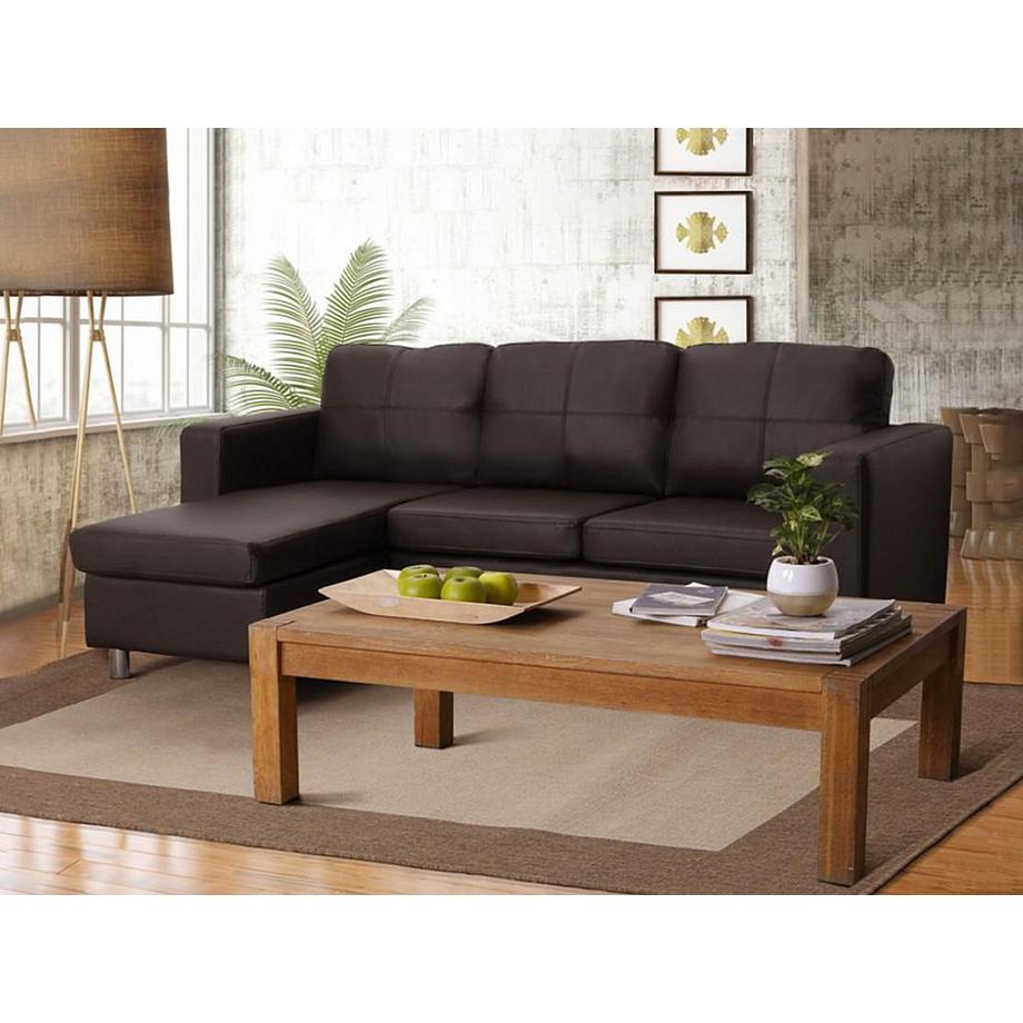 Vente-unique Divano angolare reversibile in similpelle e ACKLEY  