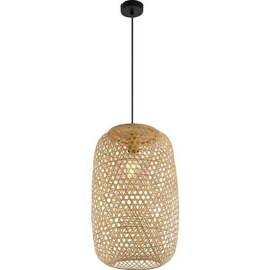 Lampada a sospensione Mirena bambù naturale 1xE27