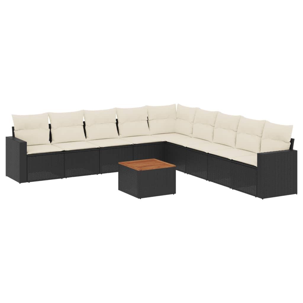 VidaXL set divano da giardino Polirattan  