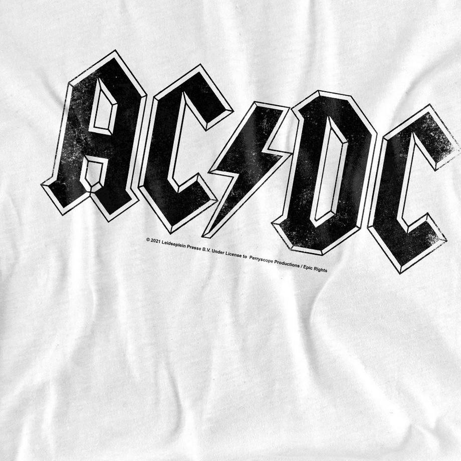 AC/DC Logo T-shirt Maniche Lunghe  