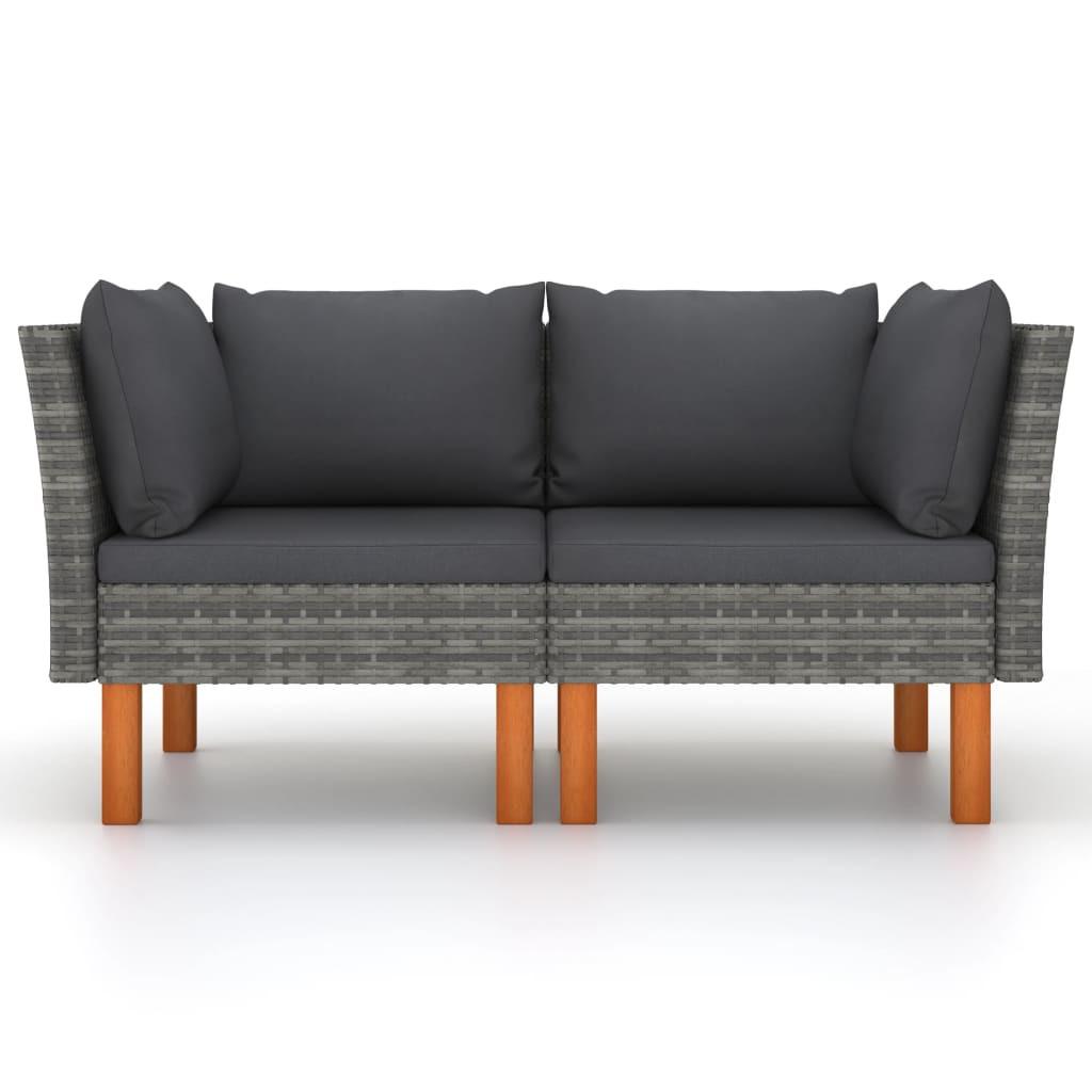 VidaXL Modular-sofa-eckteil poly-rattan  