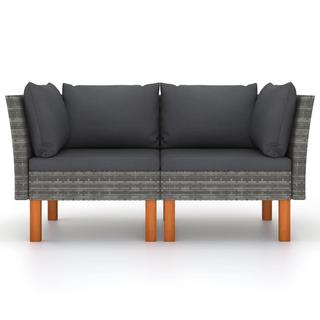 VidaXL Modular-sofa-eckteil poly-rattan  